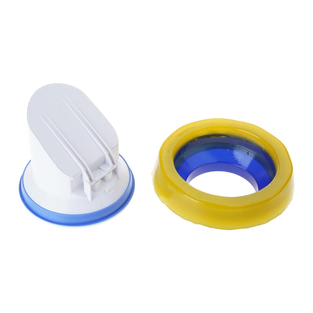 Automatic Closing Toilet Flange Seal Rings Home Bathroom Essential Auto Seal Simple Installs for Odor & Pest Prevention