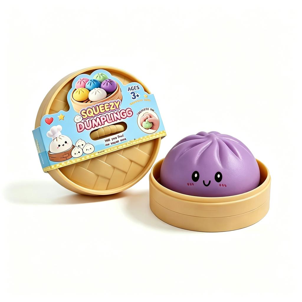 Neues Teigtaschen-Spielzeug Teigtaschen Squishy mit Box Teigtaschen Sensorisches Knetspielzeug zur Stressbewältigung