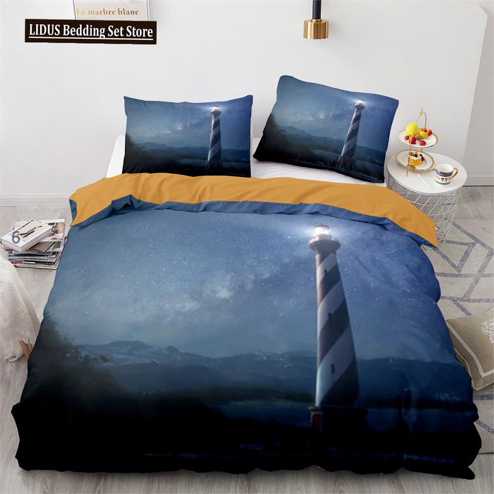 Set Copripiumino Cielo Notte Spazio Universo Stelle Nebulose Luna Set Biancheria da Letto Decorativo King Twin Size Copripiumino in Poliestere