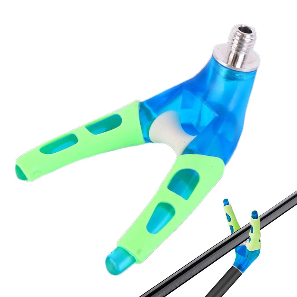 Fishing Rod Rest Head Front Fork Rods Rack V Holder Carp Pole Rest Butt Support Silica Gel Grippers Night Light Pole Holder Head