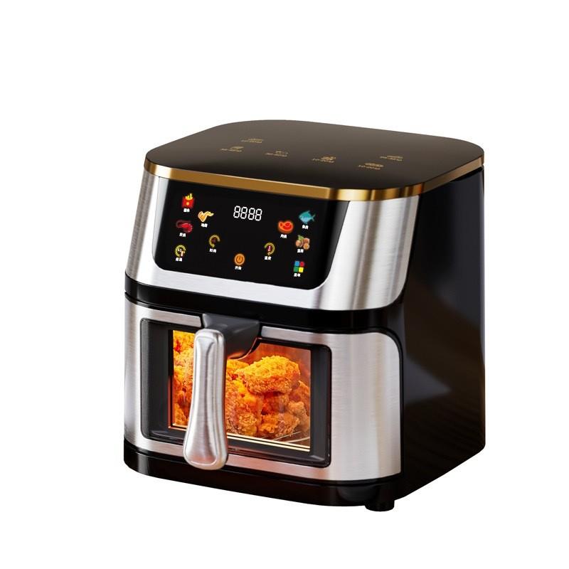 1400W 8L/10L Touch Screen Oil-free Cooking Machine Large Capacity Household Multifunctional Air Fryer