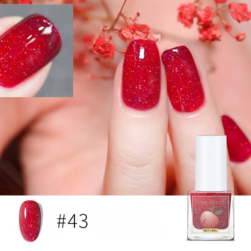 

Лак для ногтей на водной основе, прозрачный цвет, без запекания, долговечный, отрываемый, прозрачный глянцевый лак для ногтей 43