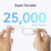 Teleadapt Typ USB-Laden Schnellladen MFi Kompatibel mit iPhone- und Android-Geräten Lightning/USB C/Micro 3-in-1-Kabel, 2,4A/480MBPS-Kabel,