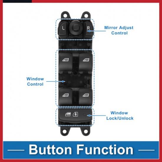 Front Left Driver Side Power Window Switch for Volvo S60 V60 XC60 31453264