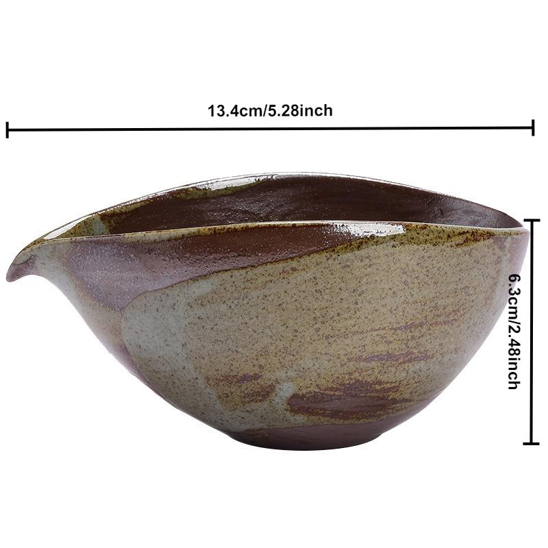Old Rock Coarse Pottery Matcha Chawan Tea Bowl Japanese Matcha Mixing Bowl Kitchen Tool Teaware Chinese Kungfu Tea Dispenser