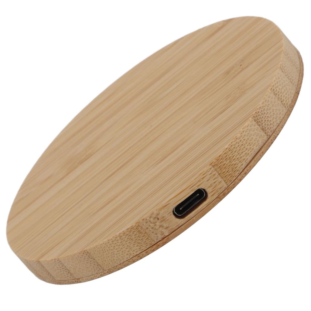 Wireless Charger 15W Power 8MM Transmission 5V3A 9V2A 12V1.5A Output 5W 7.5W 10W 15W Input Fast Bamboo Charging Station