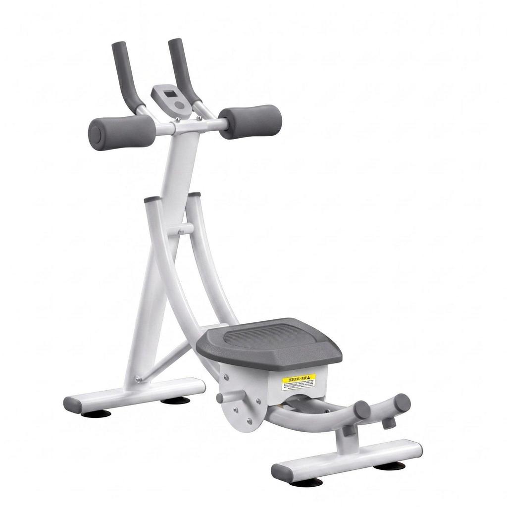 Foldable Ab Exercise Machine Ergonomic Design Quiet Rollers