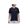Anta Outdoor Series Sport Casual Simple Spliced Round Neck Pullover Loose Short Sleeve T-Shirt Men Tops Basic-Black 952526103-3