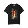 Stone Door Hidden Stair Graphic T-Shirt Black Front Print Comfort Colors 1717