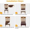 New Durable Jacquard Chair Seat Covers Removable Washable Anti-Dust Stretch Spandex Dining Room Upholstered Chair Cushion Slipco