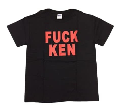 PIZZA OF DEATH T-shirt KEN YOKOYAMA/FUCK KEN TEE/BLACK L size
