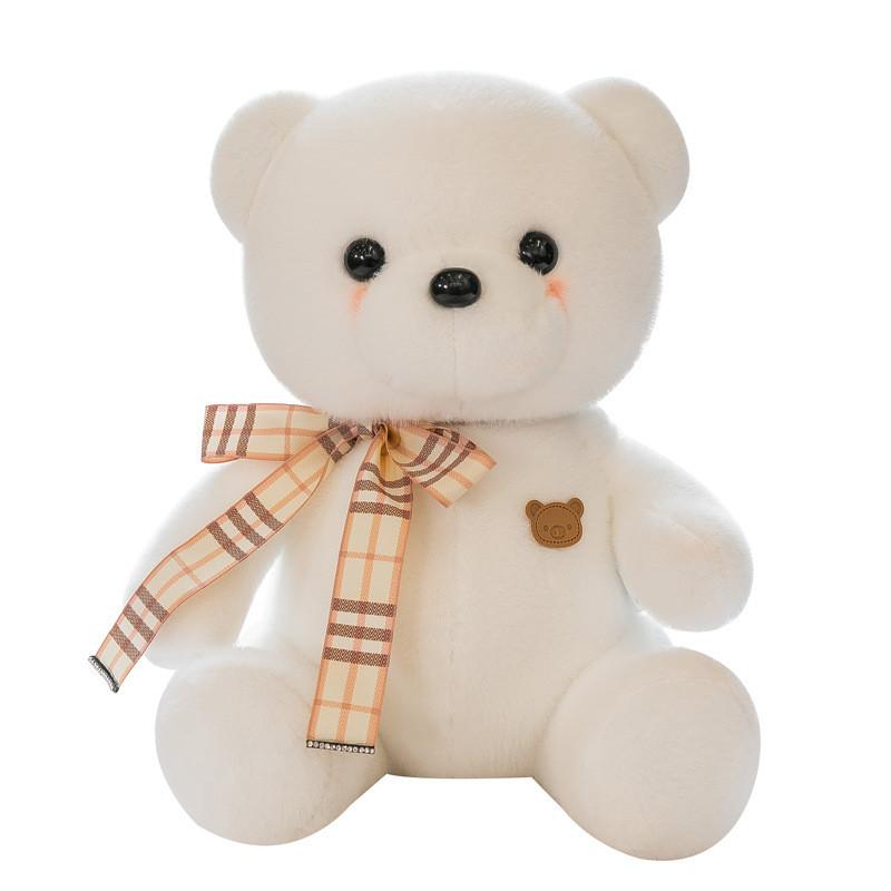 Cute Bear Plush Toy For Kids Soft Comfort Pillow For Home Decor