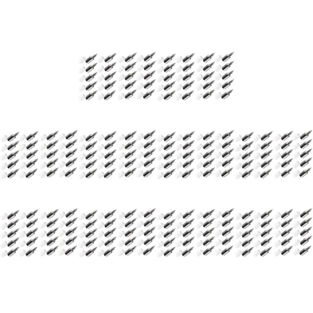 20-200pcs Cross Self-tapping Screw with Rubber Cabinet Wardrobe Storage Rack Septum Screw Fixed Support Bracket Rubber Sleeves