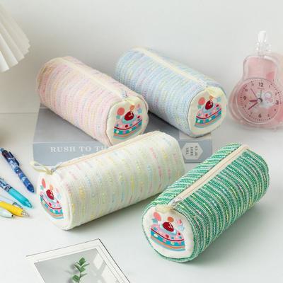 Large Capacity Pen Pouch Floral Pattern Stationery Bag Creative Pattern Pencil Bag  Student Use