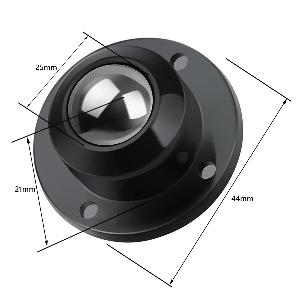 360° Rotation Pulleys Quiet Furniture Casters Roller Stickable Ball Casters Universal Wheel Pulley Base Steel Ball Rotate Castor