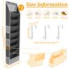 Over The Door Shoe Organizer Bag 8 Layer Shoes Hanging Storage Rack with Top and Side Pockets for Boots Sneakers Sandals