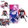 Adorable Polyester March 7th Cosplay Costume For Game Anime Roleplay