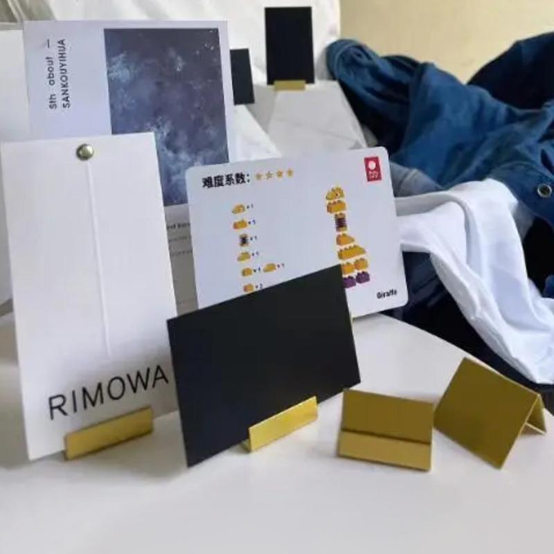 Suporturi Card Loc Cupru Suporturi Număr Masă Semn Nuntă Elegant Mesaj Nume L Suport Display Înclinat