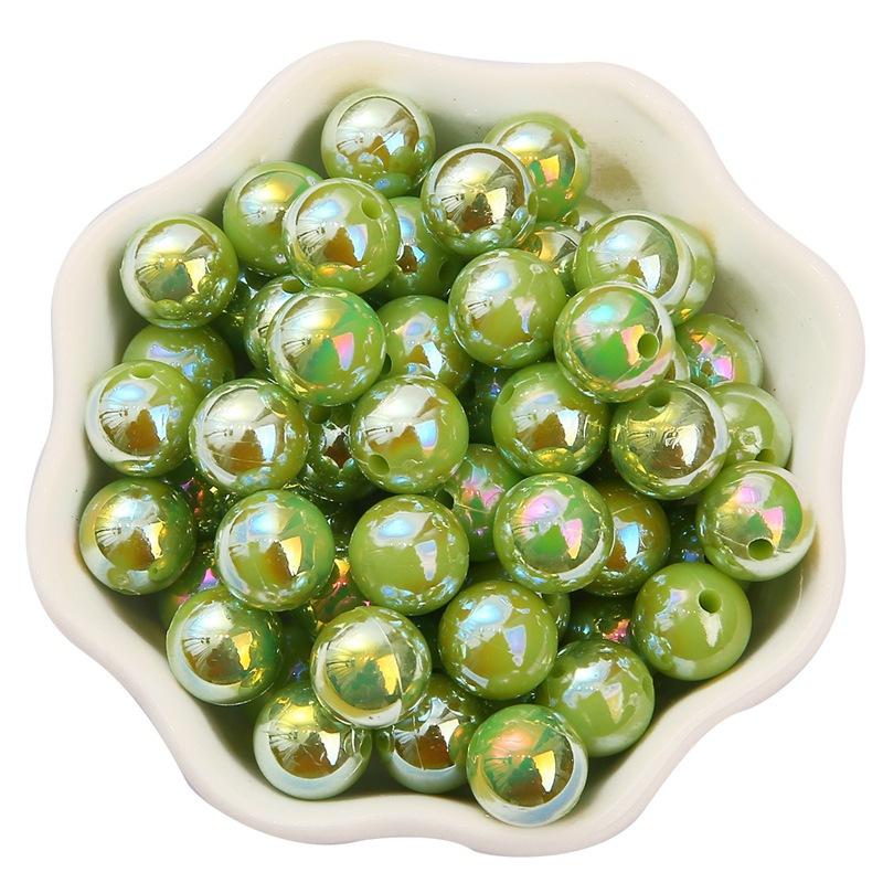 6/8/10mmABS Imitation Pearl AB Color Round Beads DIY Handmade Beaded Loose Bead Material Hair Accessories