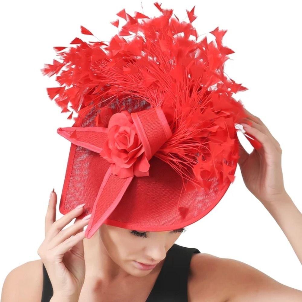 DIY Millinery Cocktail Headwear Wedding Flat Top Hat Embryo French Hat  Women Ladies