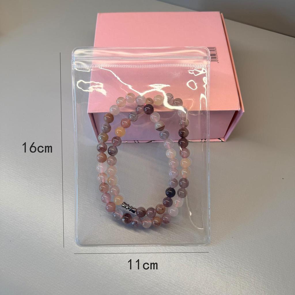 Anti-Oxidation PVC Jewelry Self-Sealing Dustproof Storage Bag for Necklaces and Bracelets.