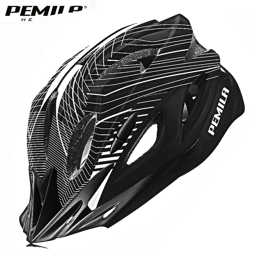 PEMILA 2024 Neuer ultraleichter Fahrradhelm, Fahrradschutzkappe, MTB-Fahrradhelm für Damen und Herren, Rennausrüstung, Fahrradhelm-Visier