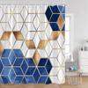 Marble Pattern Bath Curtain Polyester Shower Curtains Geometric Bath Screen Printed Curtain Home Decorations For Bathroom Gift