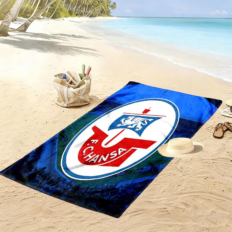 Hansa Pride Print Beach Towel, Large Soft Quick Dry Towel for Beach Camping Swimming