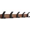 Wooden Clothes Hangers Wall Mounted Beech Clothes Hangers Living Room Brief Clothing Hanger Portable Bedroom Hooks Storage
