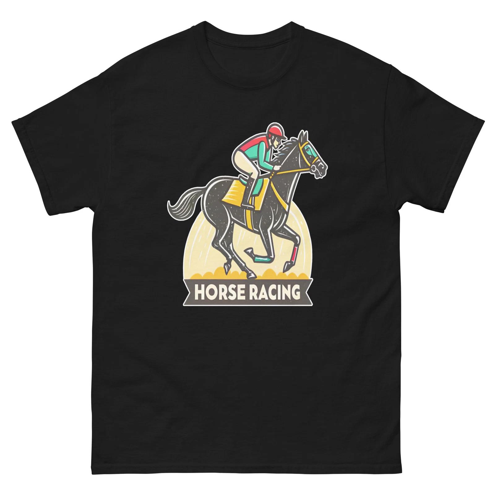 Horse Racing Sport Sports Activity Game T-Shirt L