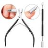 1 Set Professional Cuticle Trimmer Remover Pusher Scissors Stainless Steel Cuticle Nipper Cutter Clipper Pedicure Manicure Tools