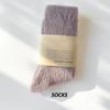 Casual Solid Long Socks Women Simple Retro Cotton Stockings Warm Plush Sleeping Snow Sox Harajuku Thermal Medium Tube Sock