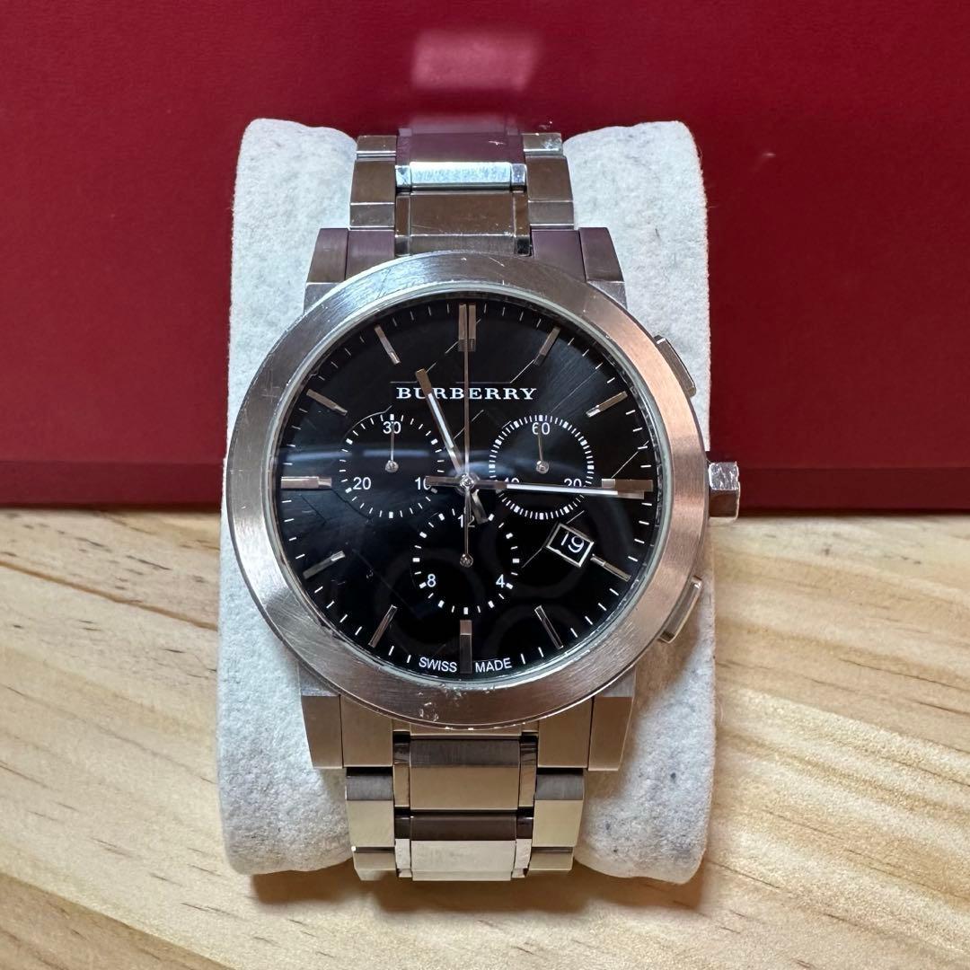 Used Burberry watch men s chronograph working item