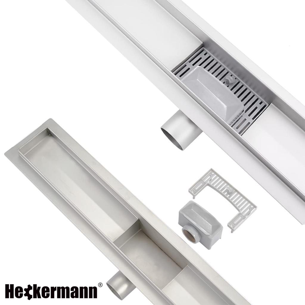 Heckermann Linear Floor Shower Drain 70cm Silver