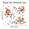 Cartoon Gemaltes Eichhörnchen Klettert Baum Wandaufkleber für Kinderzimmer Wohnzimmer Dekoration