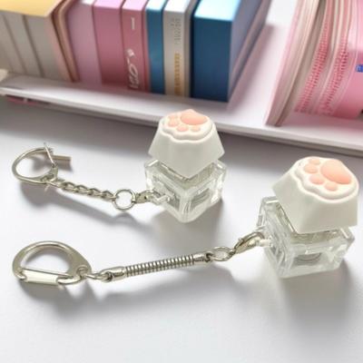 Katzenpfote Tastatur Fidget Spielzeug Stress Angst Abbau Corgi Po Tastatur Klicker Schlüsselanhänger Tragbarer Dekompressionsknopf Sensorisches Spielzeug