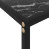 Console Table Black 80x35x75 Cm Tempered Glass