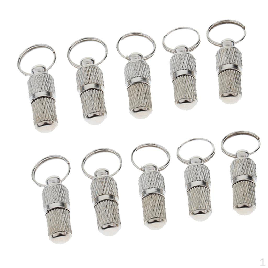 

Упаковка из 10 шт., Металлический водонепроницаемый жетон-капсула с ID-адресом для питомца, бирка для имени, трубка для ошейника