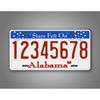 Personalized Alabama Star Metal Tin Sign Custom Text Rustic Iron Wall Art Home Decor Indoor Outdoor
