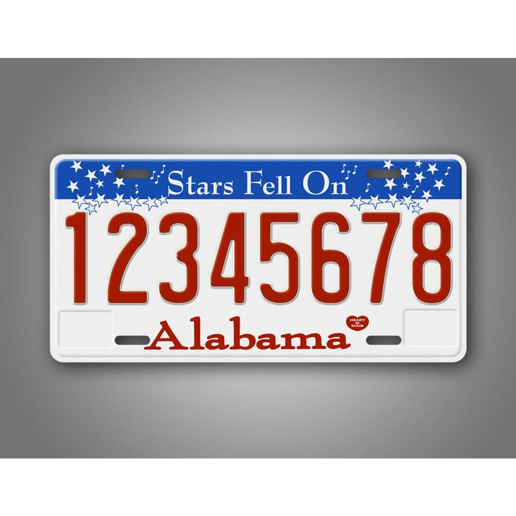 Personalized Alabama Star Metal Tin Sign Custom Text Rustic Iron Wall Art Home Decor Indoor Outdoor