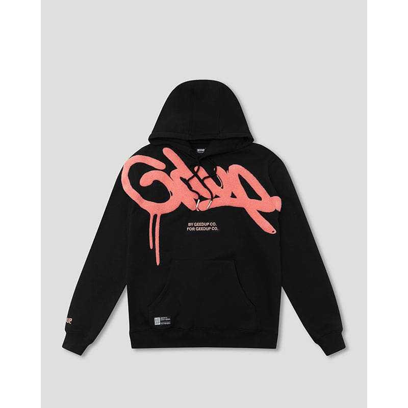 Felpa con Ricamo Lettere Retrò GEEDUP da Uomo - Felpa Casual Streetwear Vestibilità Larga per Adolescenti Autunno 2025