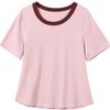 Sancai Plus Size Round Neck Short Sleeve T-Shirt