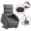 Recliner with Rising Aid Grey Faux Leather