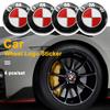 FA64Pc 50mm 60mm 56mm Wheel Center Caps Emblem Badge Sticker 50th Anniversary For BMW E39 E46 E90 E60 E87 E53 F10 F20 F30 M X3 X5