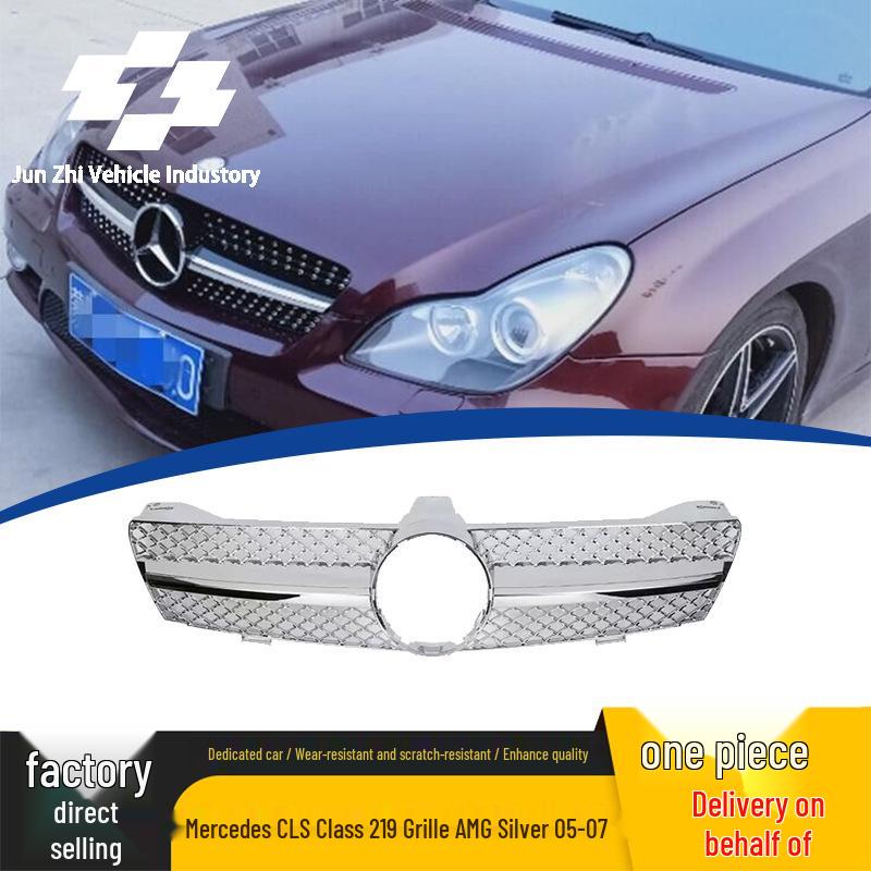 2005-2009 Mercedes-Benz CLS-Class W219 AMG Silver Grille Replacement