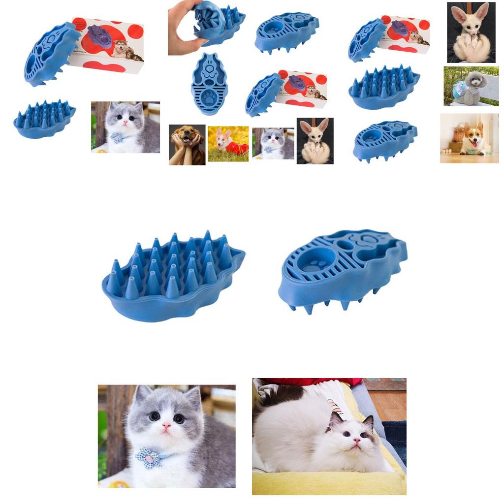 Dual-function Pet Brush Massages And Removes Hair Effectively