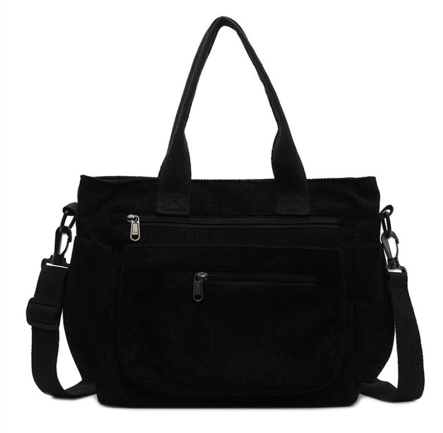 1 pièce Sac à bandoulière en velours pour femme, Sac à main grande capacité, Sac fourre-tout, Style décontracté, Sac bandoulière, Sous le bras Nouveauté Printemps/Été