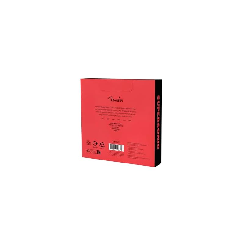 Fender SuperSonicTM 250R Electric Guitar Strings, Nickel-Plated Steel, Ball End, Gauges .010-.046 (3-Pack)
