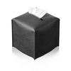 PU Leather Tissue Holder Box Decorative Paper Towel Dispenser Multi-Function Paper Towels Storage Container for Tabletop