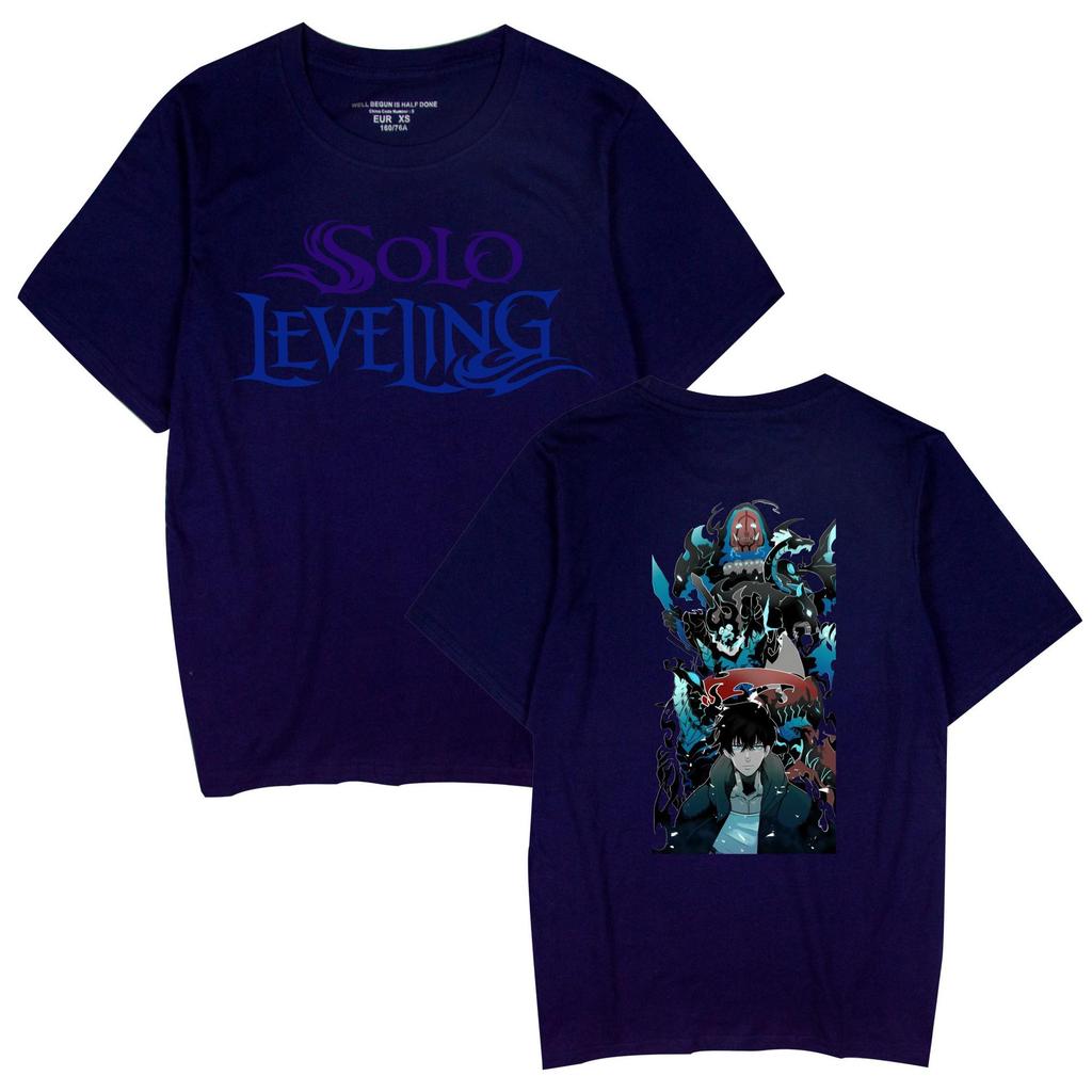 Popular Anime 'Solo Leveling' Unisex Casual Short Sleeve T-shirt for Couples